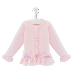 Girls Satin Bow Cardigan- A4860P