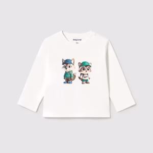 Mayoral Boys Screen-printed T-shirt - 2013 cream
